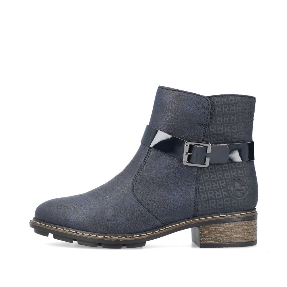 Rieker Women's Ankle Boots Azure Blue