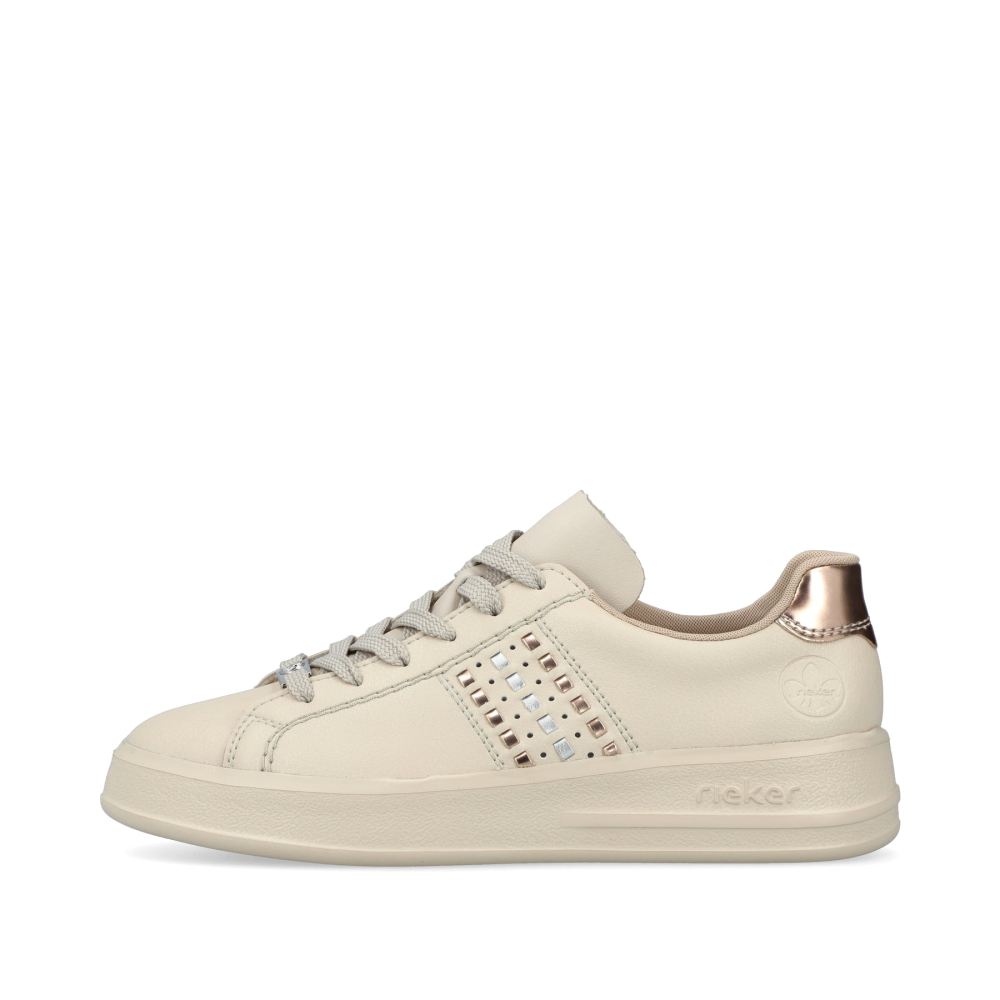 Rieker Women's Low-Top Sneakers - Light Beige
