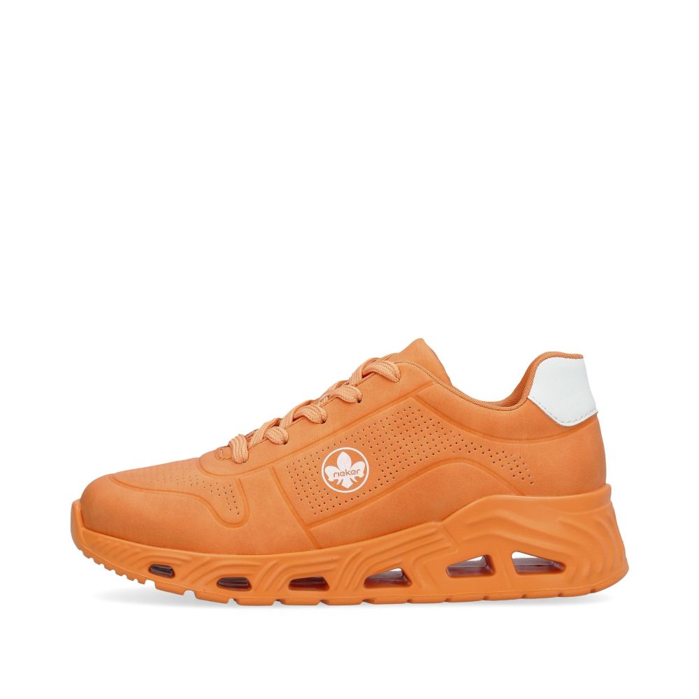 Rieker Women's Low-Top Sneakers - Bright Orange