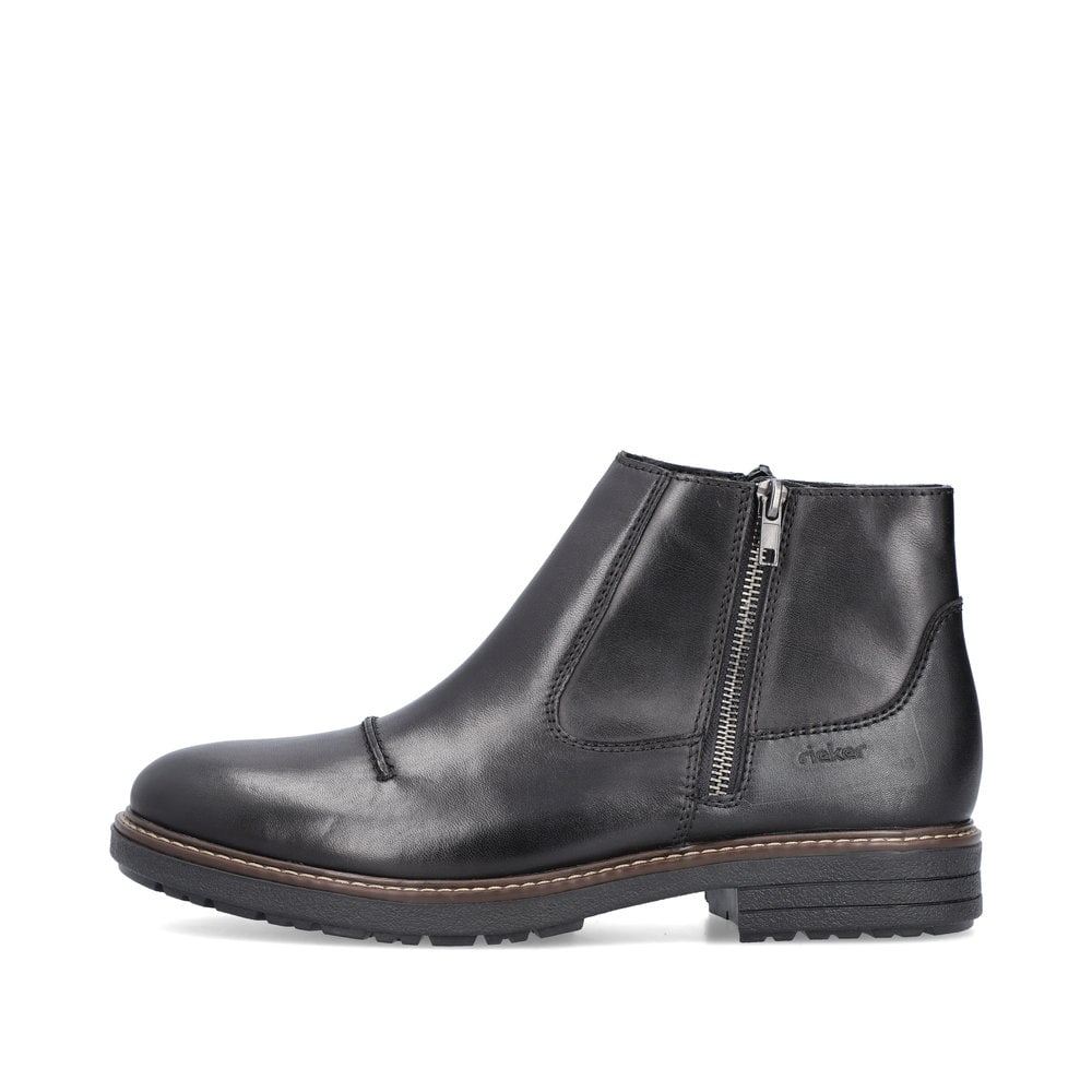 Rieker Men's Ankle Boots - Glossy Black