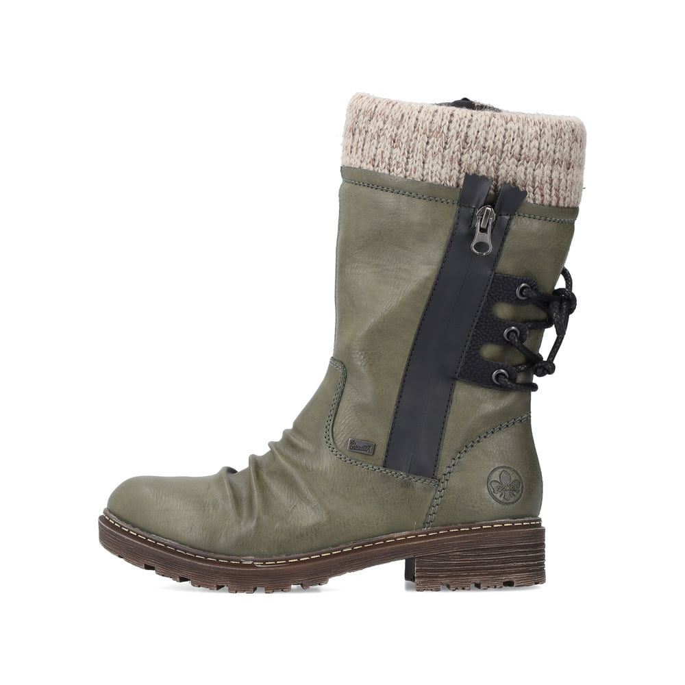 Rieker Women's Ankle Boots Khaki Green