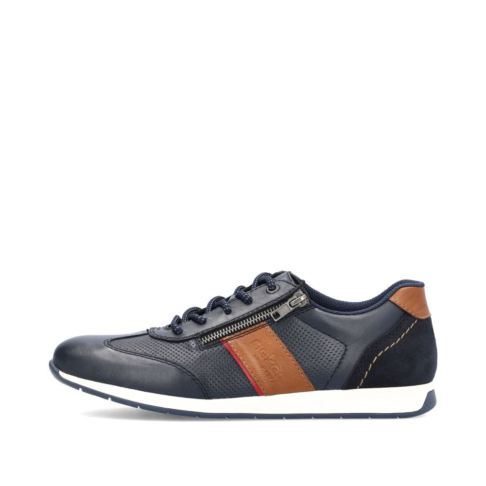 Rieker Men's Lace-Up Shoes Ocean Blue