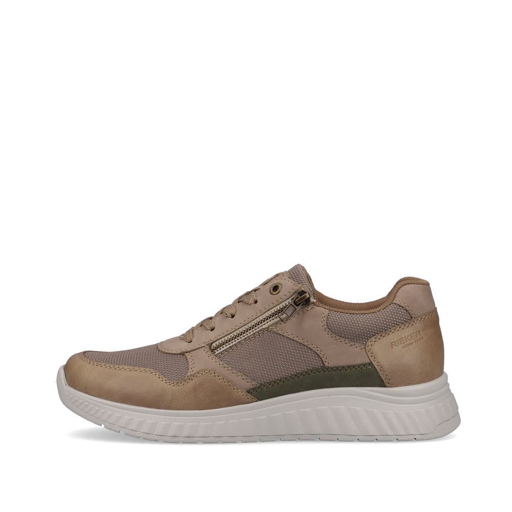 Rieker Men's Sneaker Low Beige-Pure White