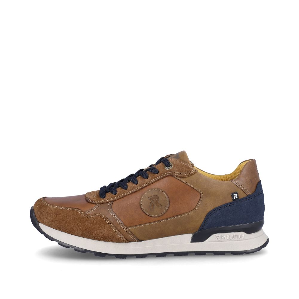 Riekerevolution Men's Low-Top Sneakers - Nut Brown
