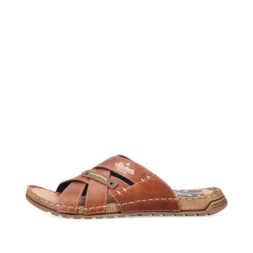Rieker Men's Mules - Chestnut Brown