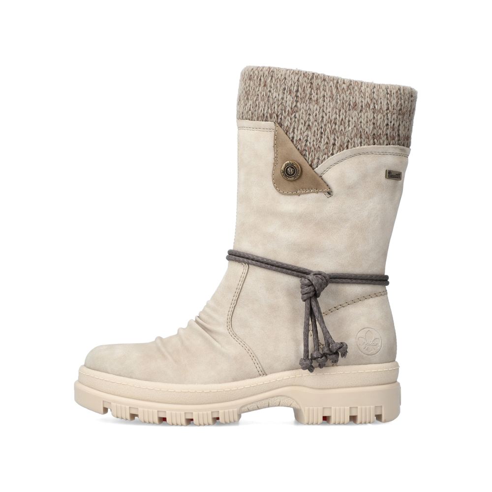 Rieker Women's Ankle Boots - Light Beige