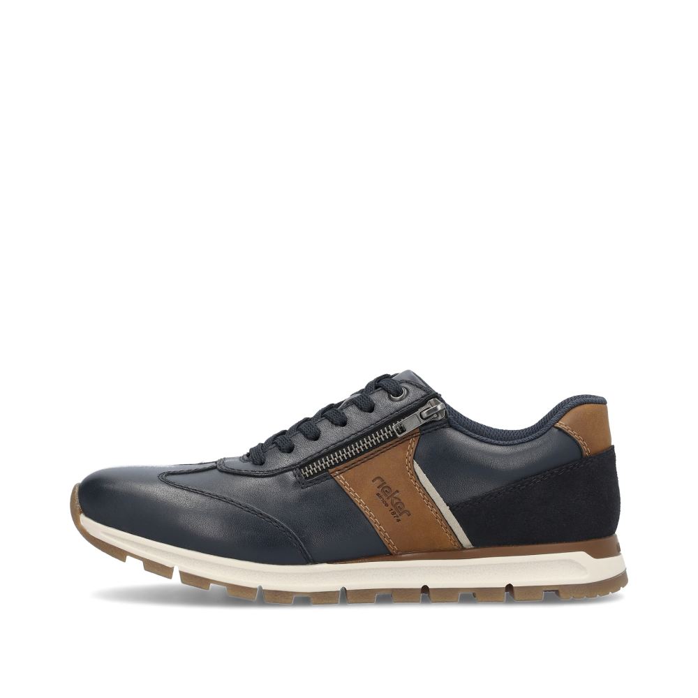 Rieker Men's Low-Top Sneakers - Steel Blue