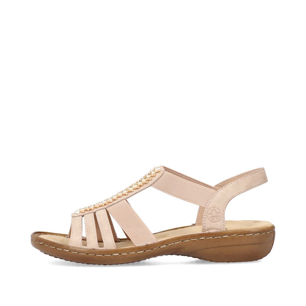 Rieker Women's Strappy Sandals - Light Pink