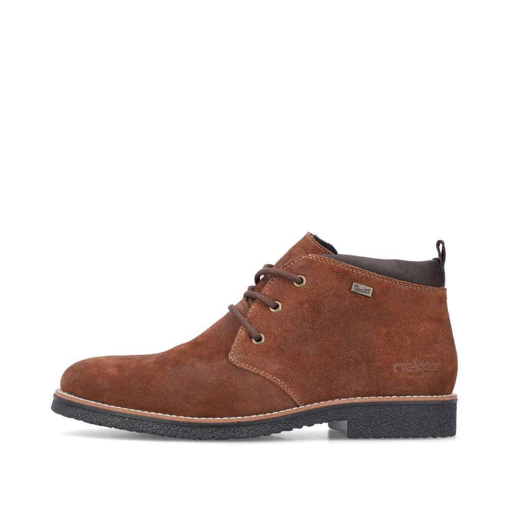 Rieker Men's Lace-Up Boots Cinnamon Brown