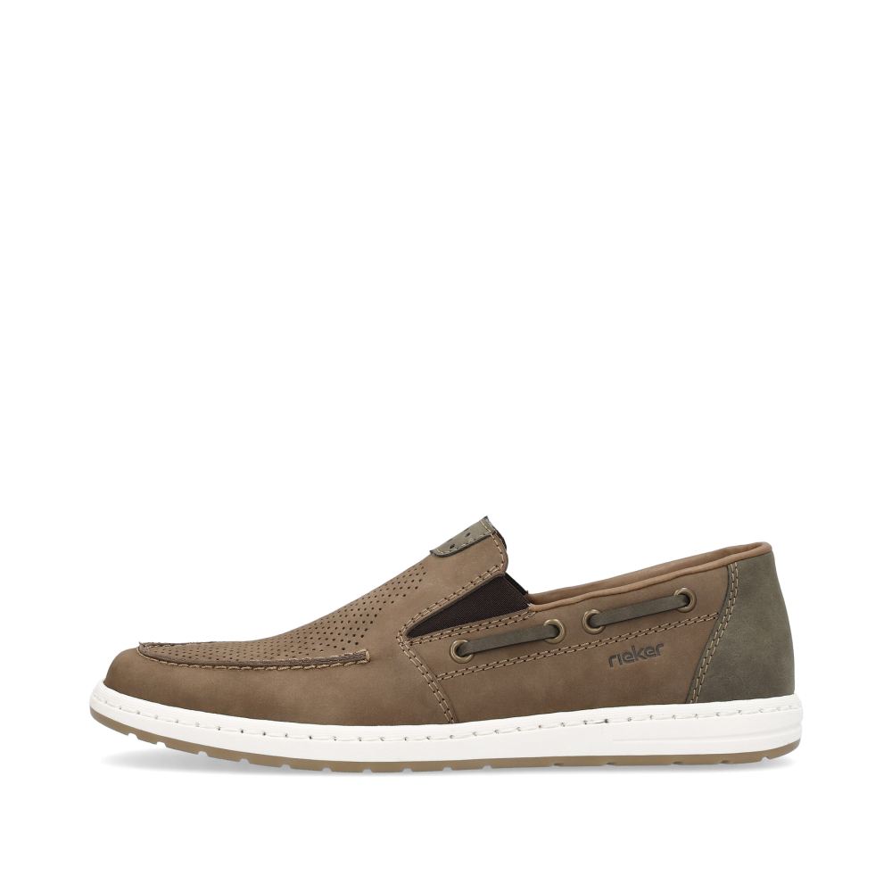 Rieker Men's Slippers - Brown-Gray