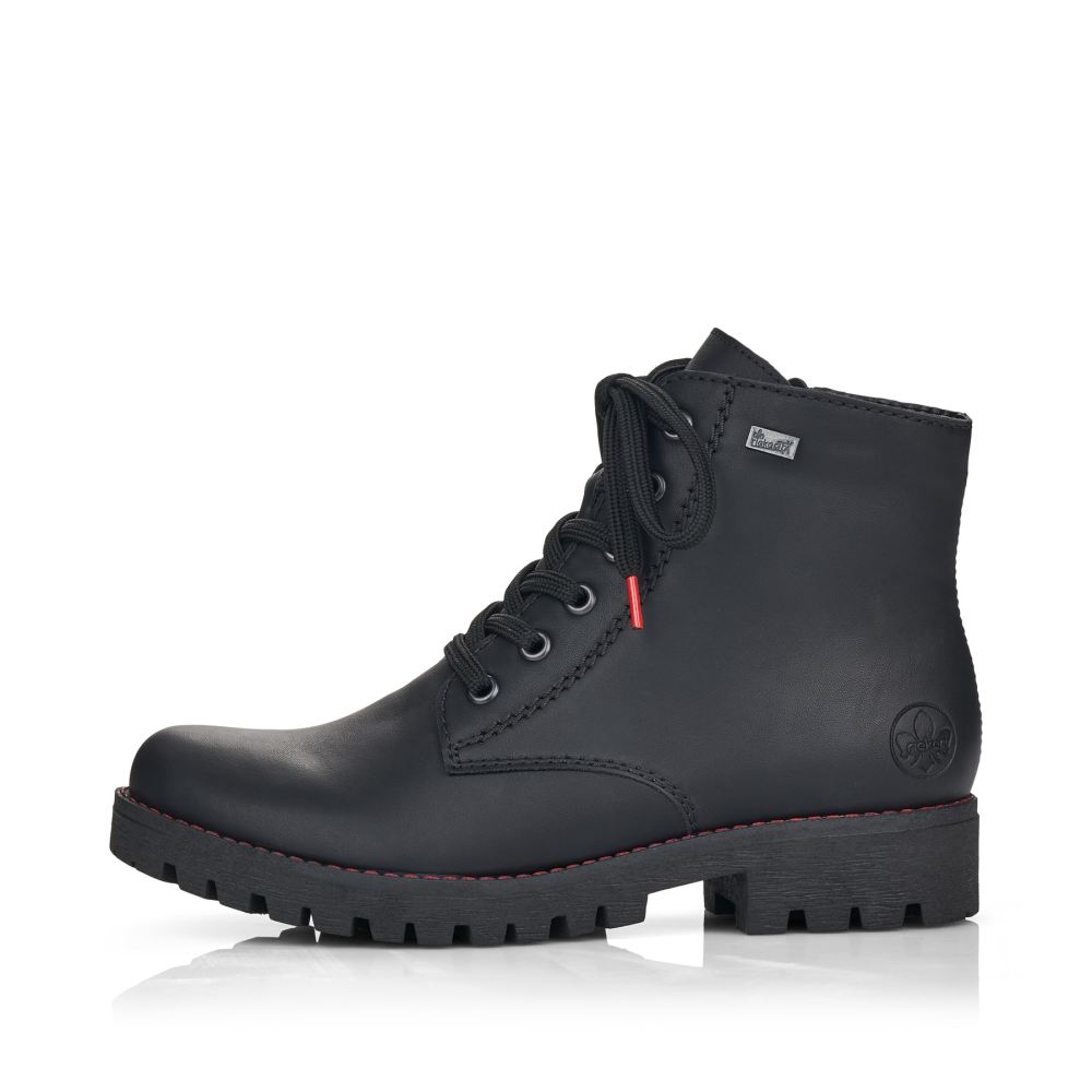 Rieker Women's Lace-Up Boots - Deep Black