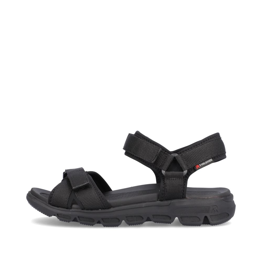 Rieker Evolution Women's Trekking Sandals - Deep Black