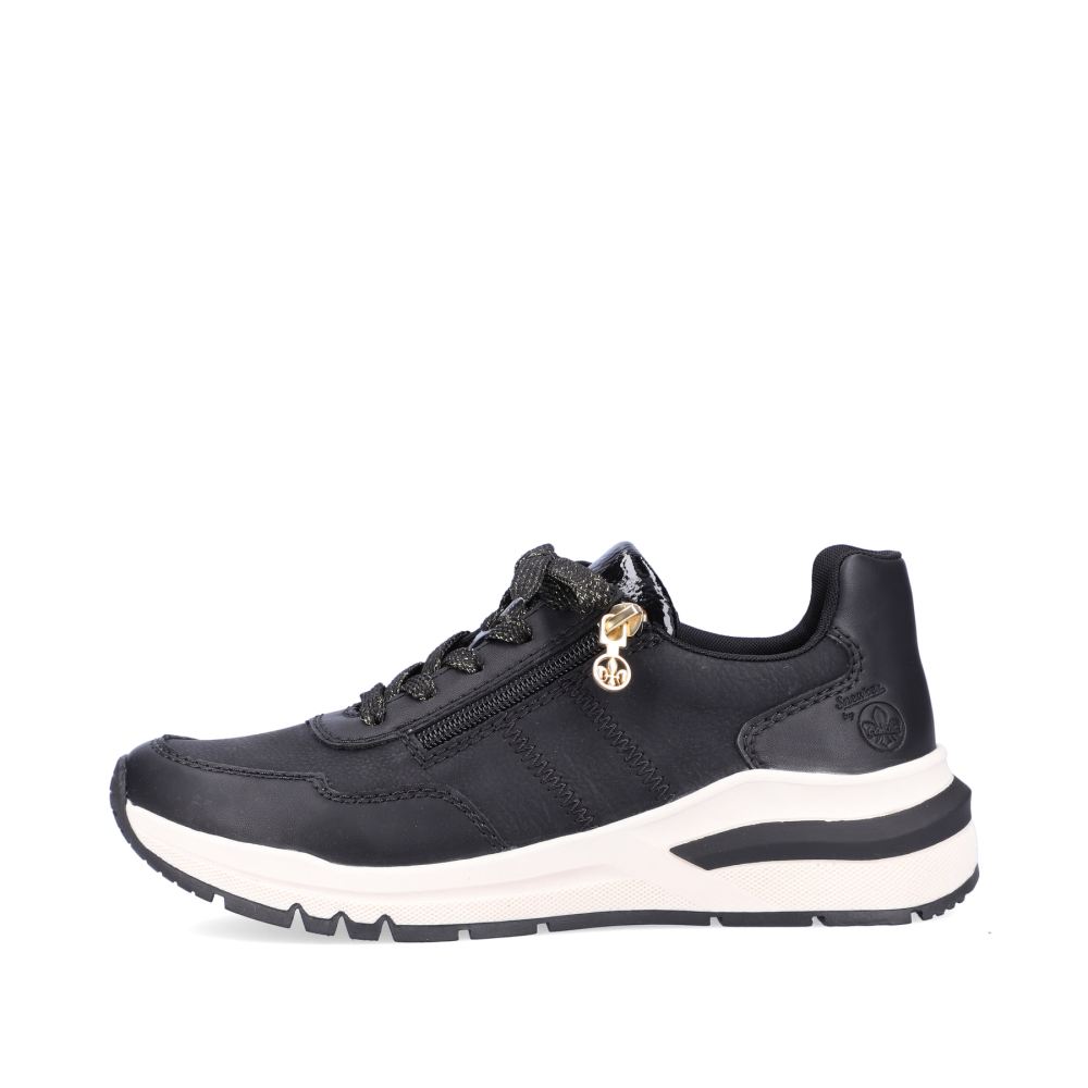 Rieker Women's Low-Top Sneakers - Night Black