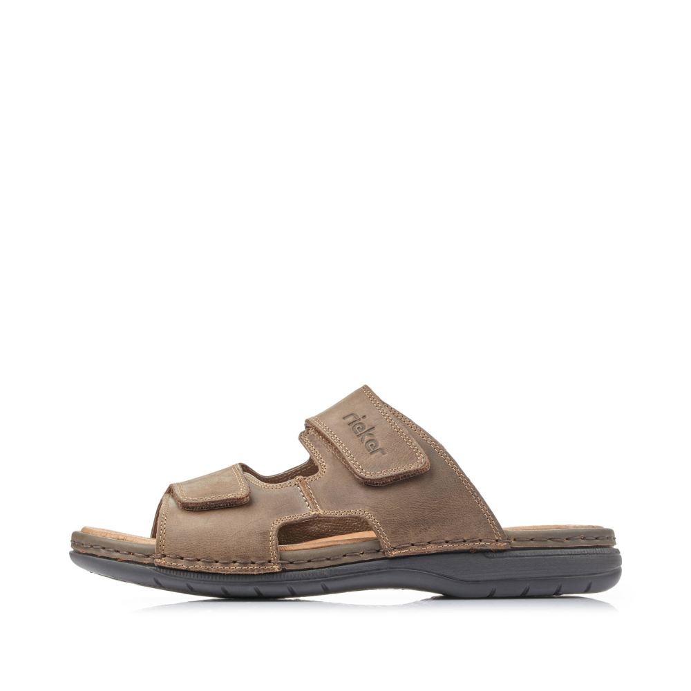 Rieker Men's Mules - Nougat Brown