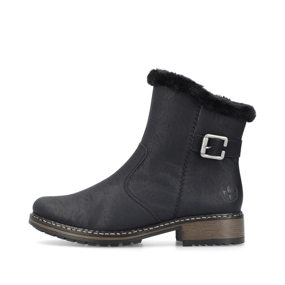 Rieker Women'sshort Boots - Deep Black