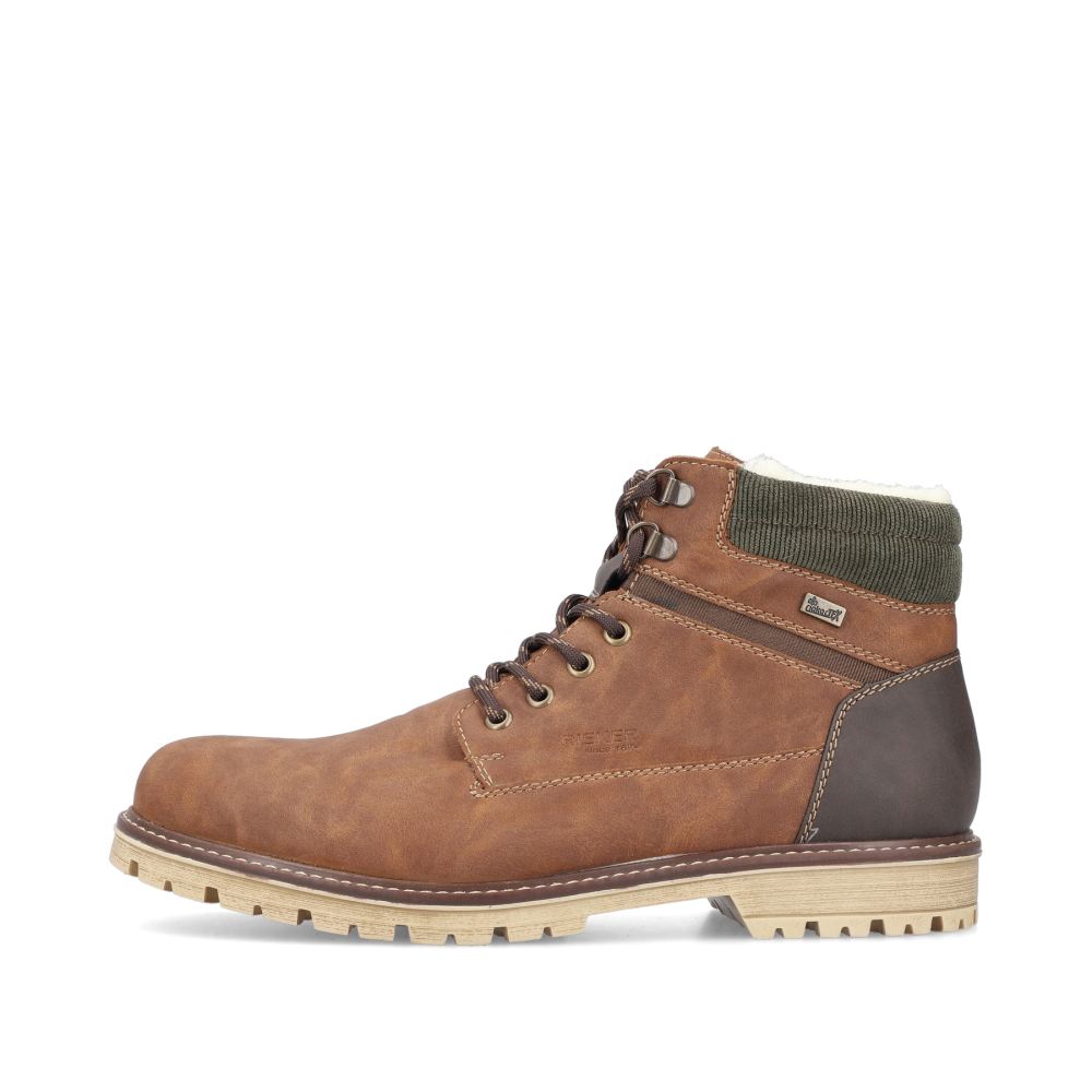 Rieker Men's Lace-Up Boots Light Brown
