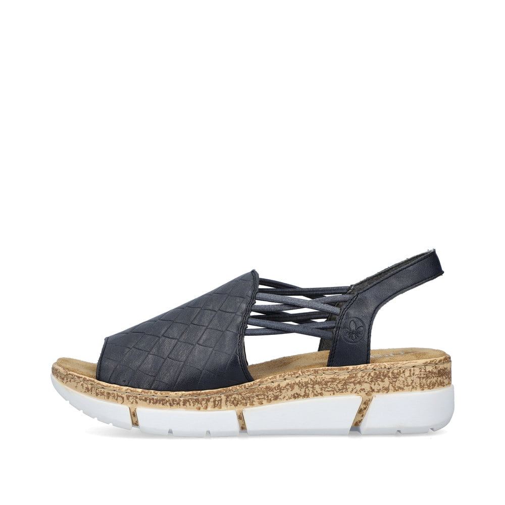 Rieker Women's Strappy Sandals - Navy Blue