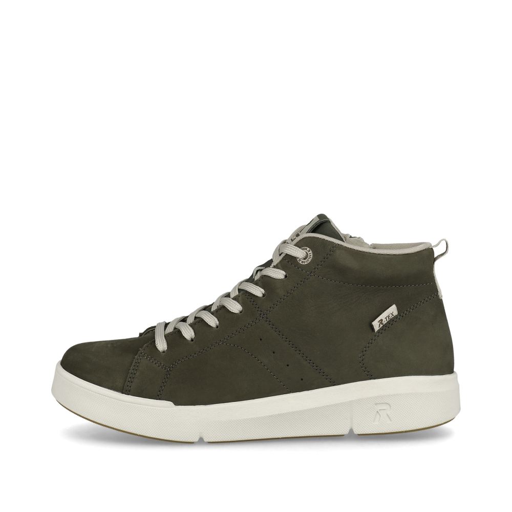 Rieker Evolution Women's High-Top Sneakers - Army Green