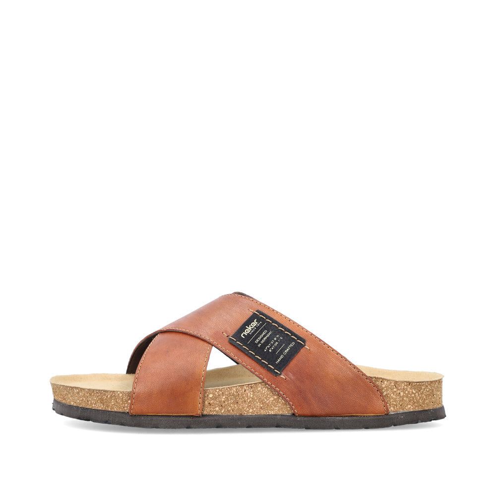 Rieker Men's Mules - Cinnamon Brown