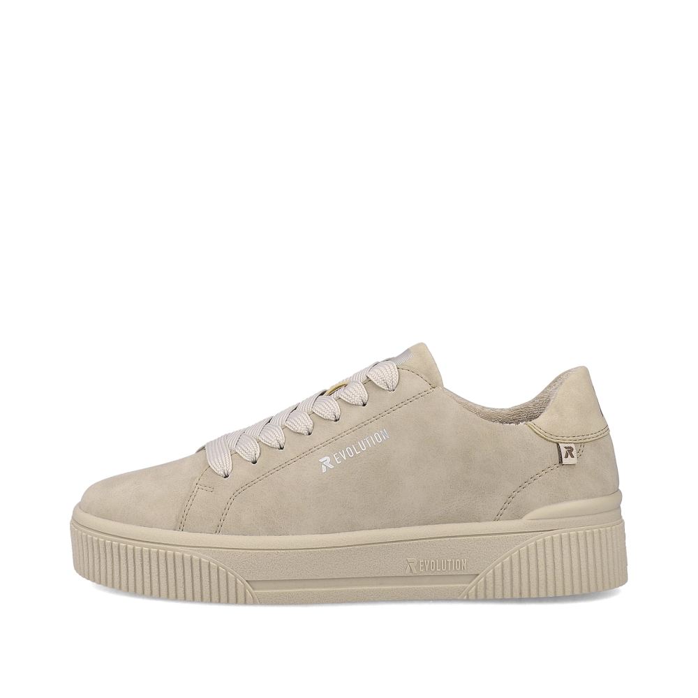 Rieker Evolution Women's Low-Top Sneakers - Cream Beige