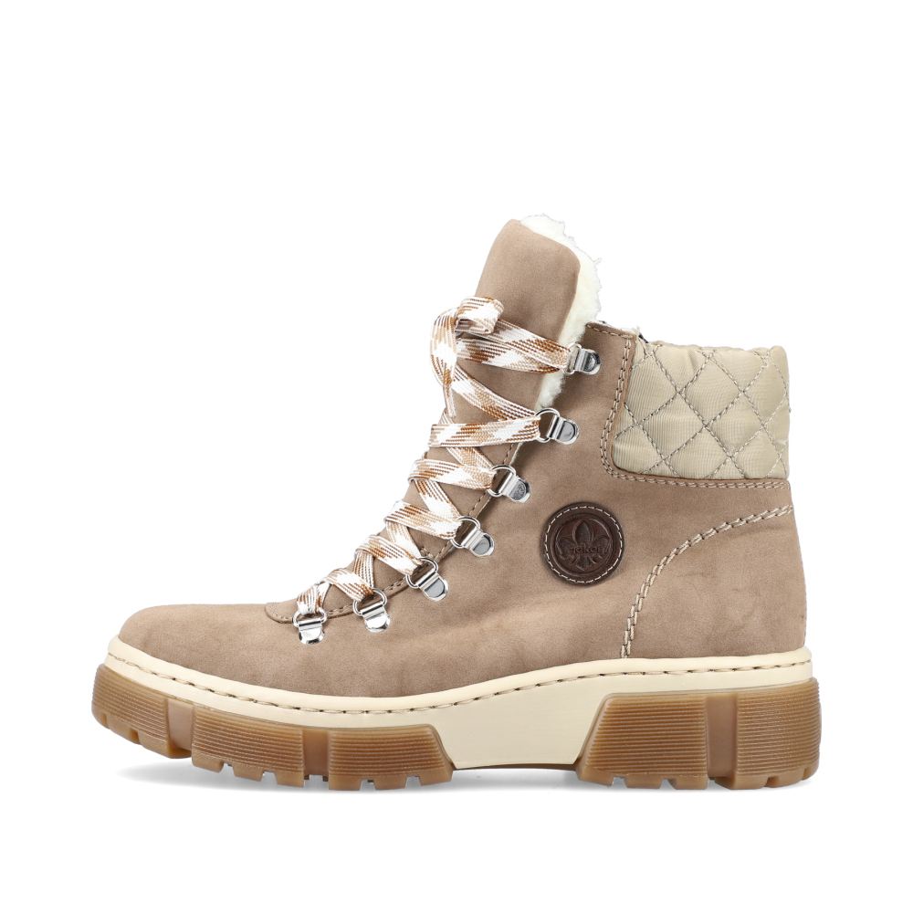 Rieker Women's Lace-Up Bootsbrown-Beige
