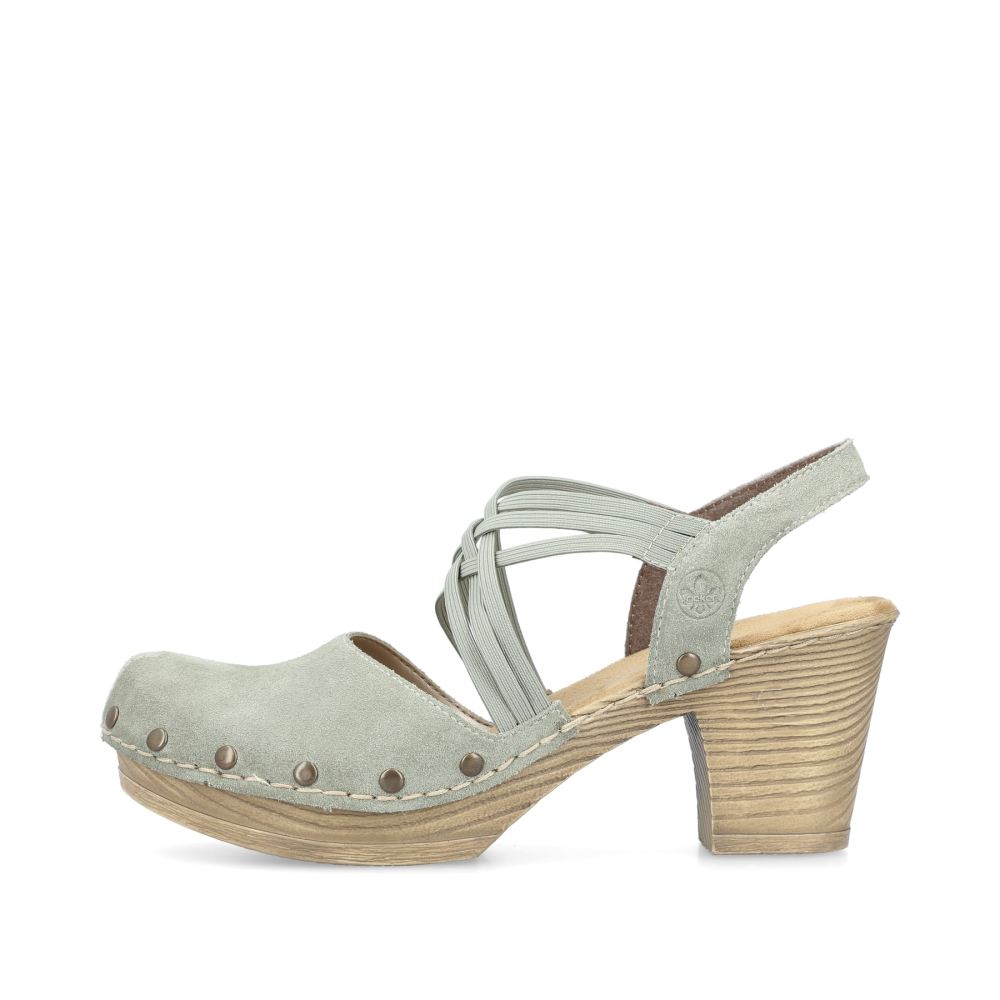 Rieker Women's Strappy Sandalsmint Green