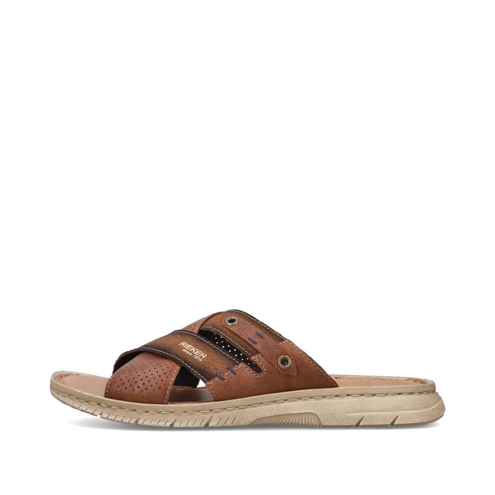 Rieker Men's Mules - Chestnut Brown