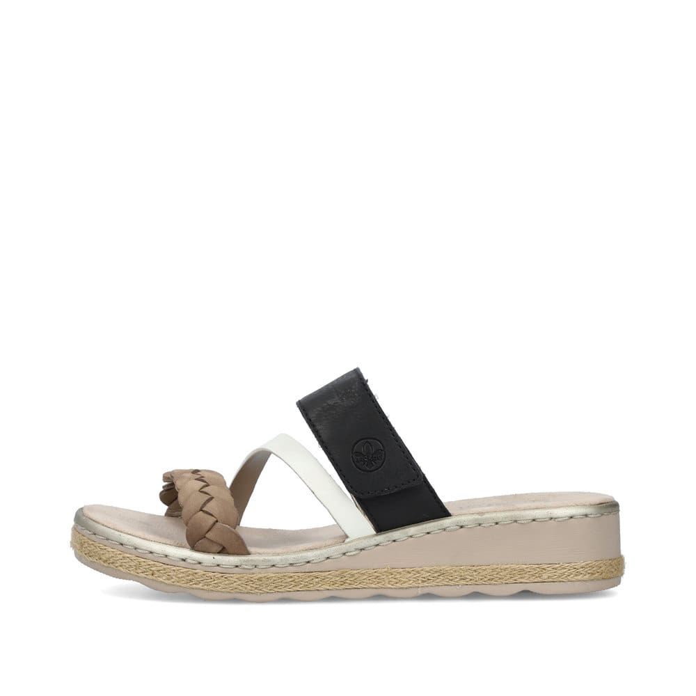 Rieker Women's Mules - Brown-Beige-Cream-White-Black
