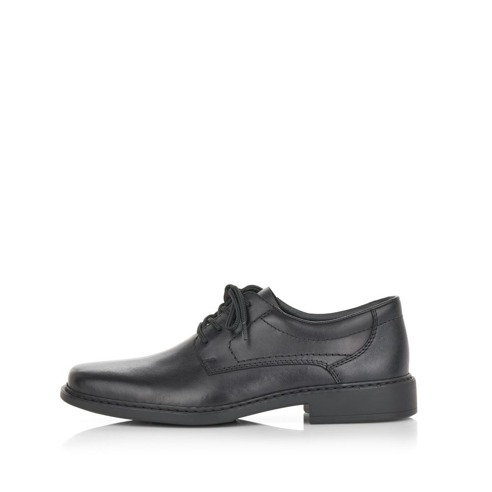 Rieker Men's Lace-Up Shoes - Deep Black