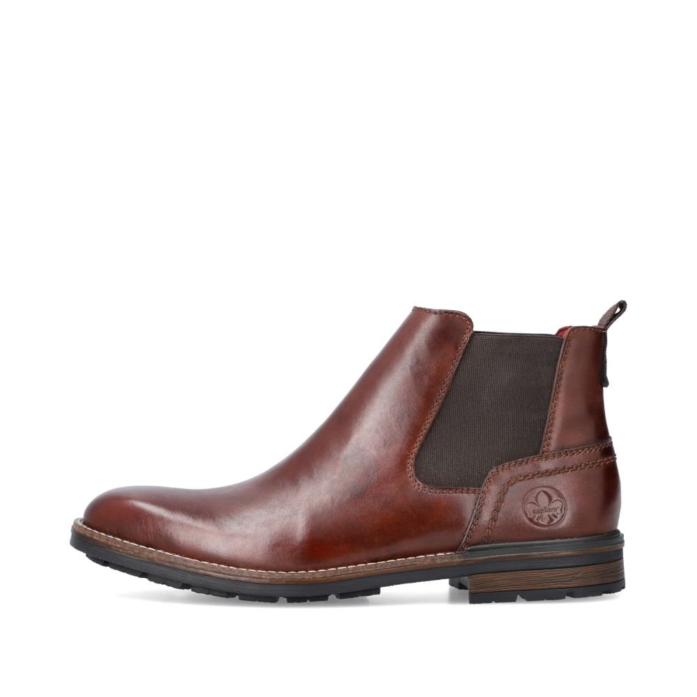 Rieker Men's Chelsea Boots - Chestnut Brown