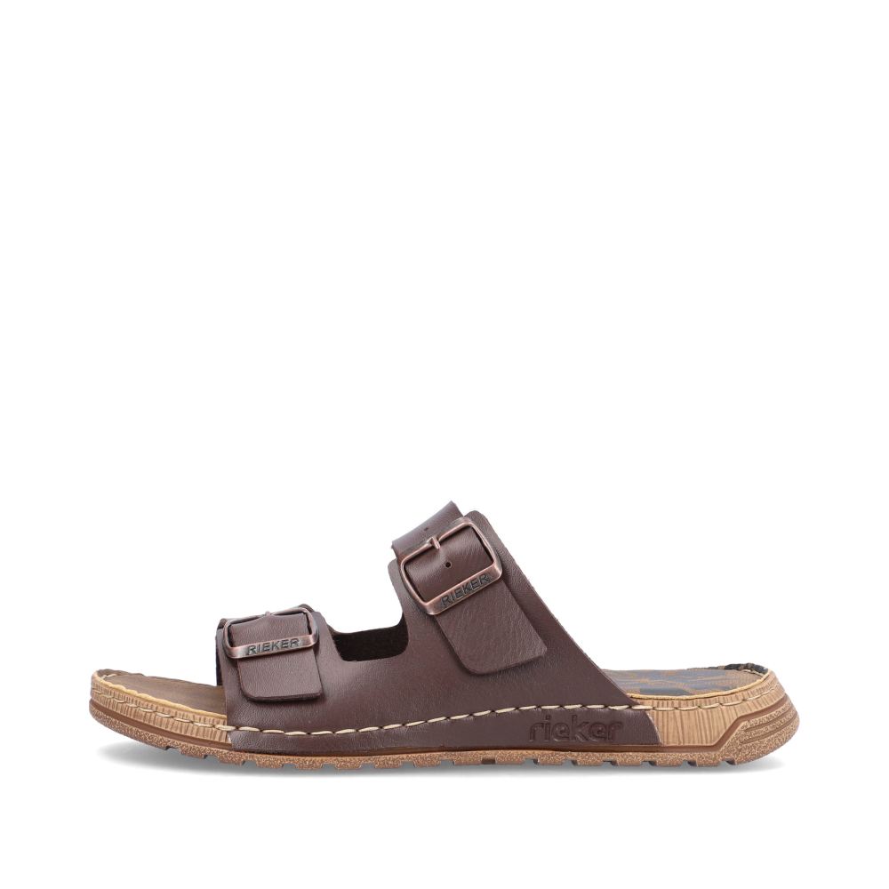 Rieker Men's Mules - Espresso Brown