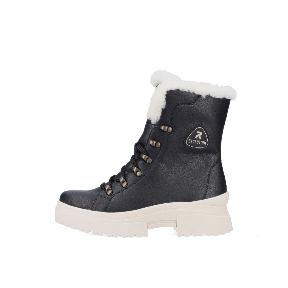 Rieker Evolution Women's Lace-Up Boots - Deep Black