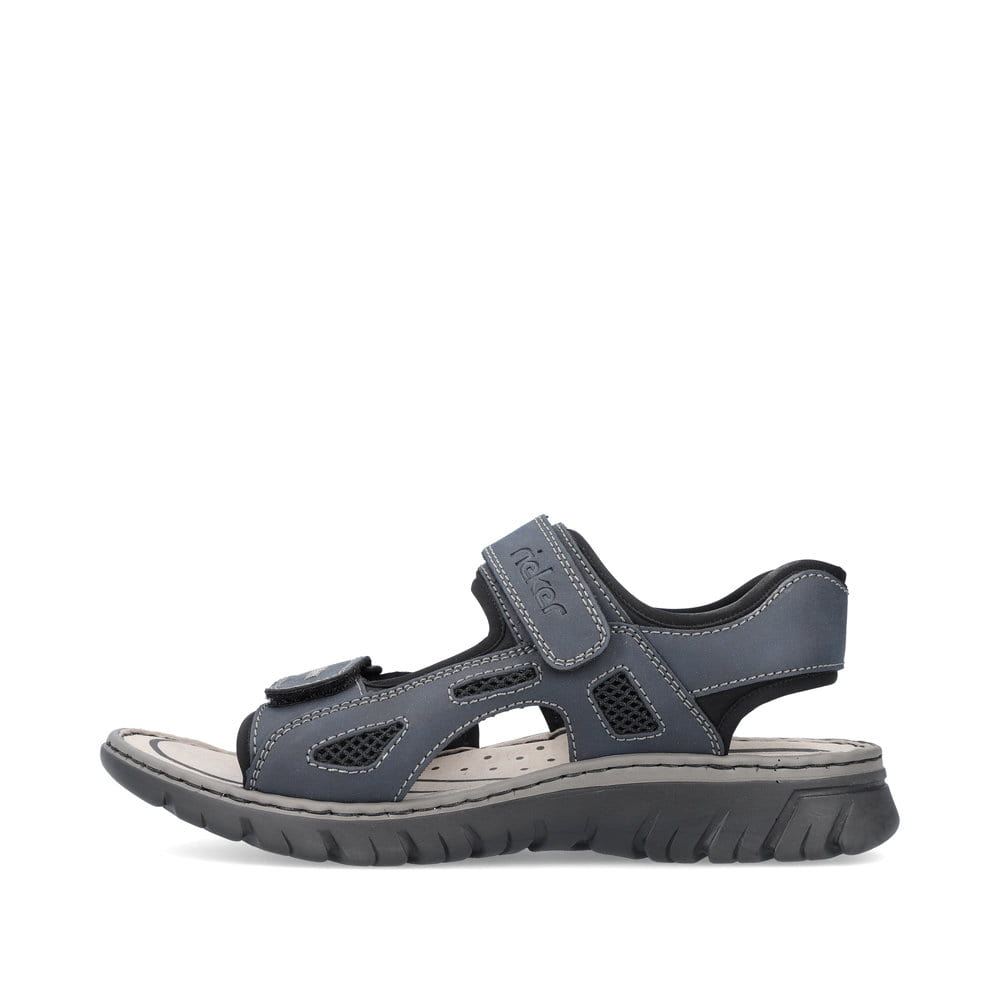 Rieker Men's Trekking Sandals - Blue-Grey
