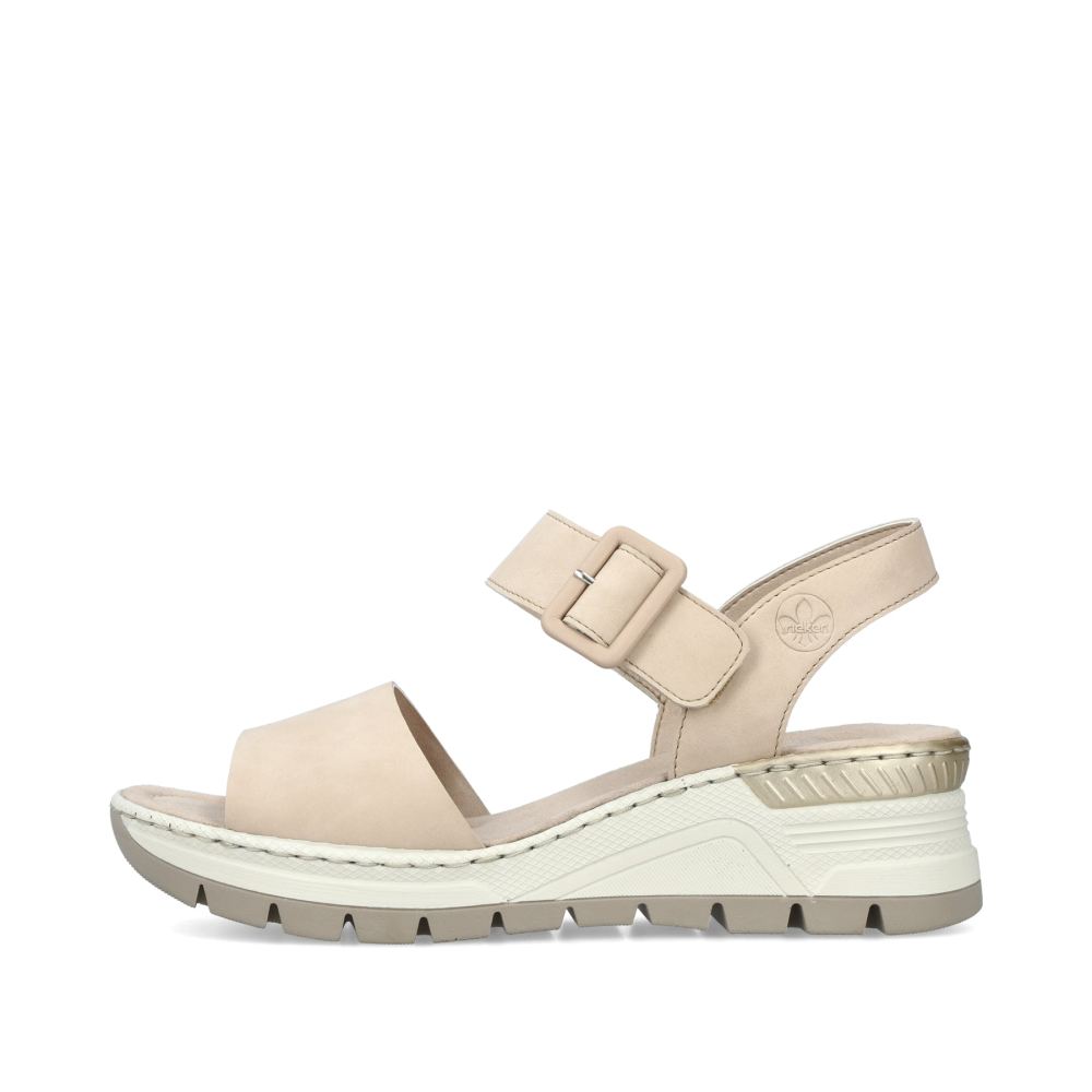 Rieker Women's Wedge Sandals Champagne