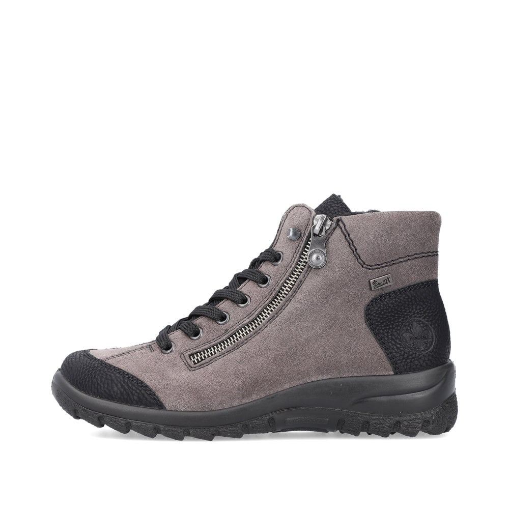 Rieker Women's Lace-Up Boots Steel Grey