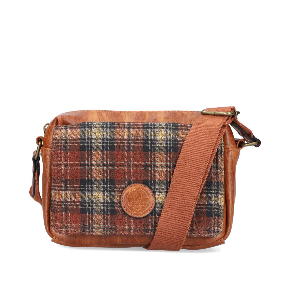 Rieker Women's Handbag - Caramel Brown Check