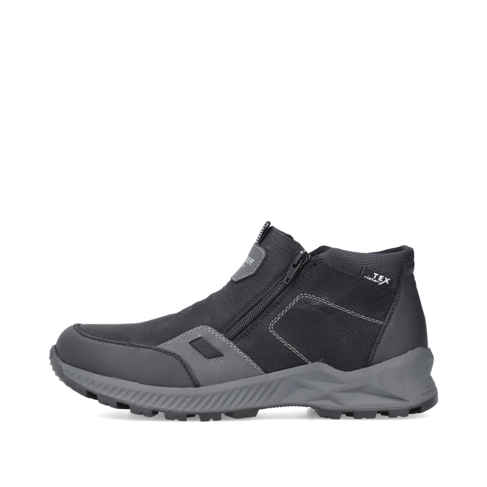 Rieker Men's Slippers - Asphalt Black