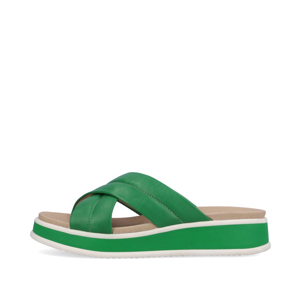 Rieker Evolution Women's Mules - Emerald Green