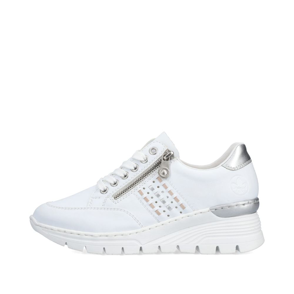 Rieker Women's Low-Top Sneakers - Pure White
