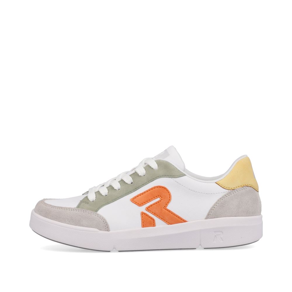 Rieker Evolution Women's Low Sneakers - Swan White/Arctic Grey