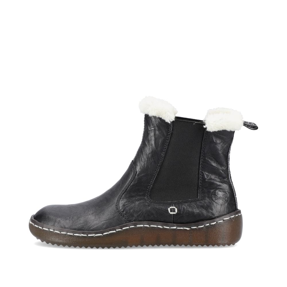 Rieker Women's Chelsea Bootsmidnight Black