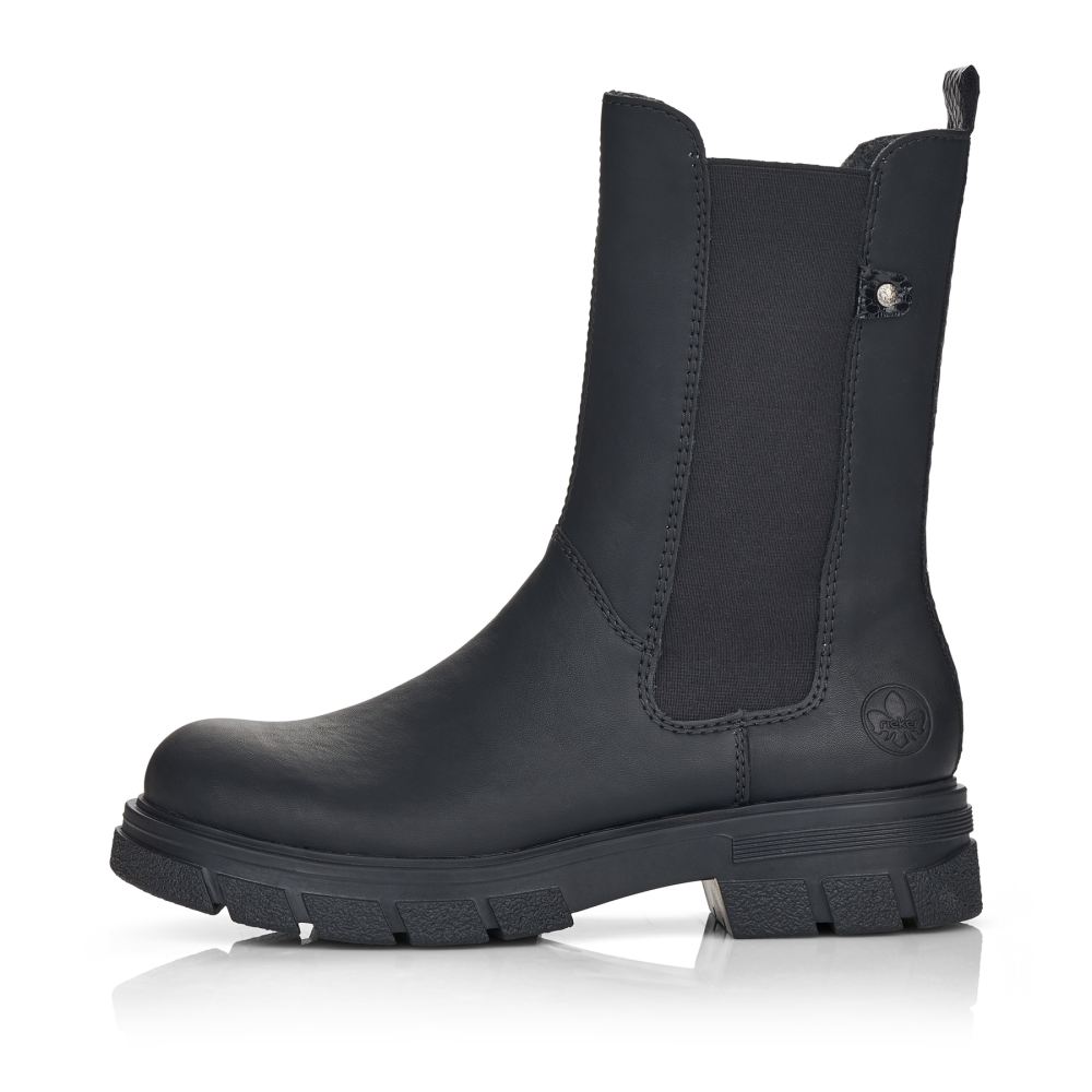 Rieker Women's Chelsea Boots - Deep Black