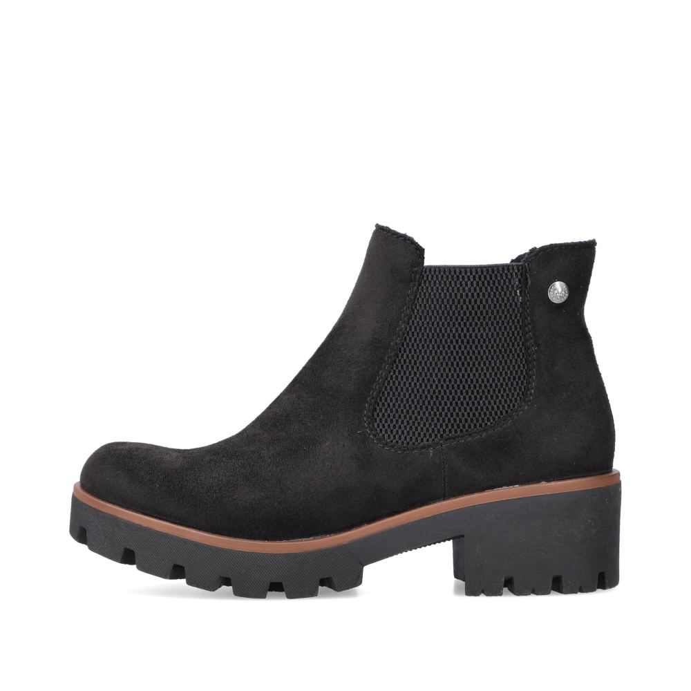 Rieker Women's Chelsea Boots - Graphite Black