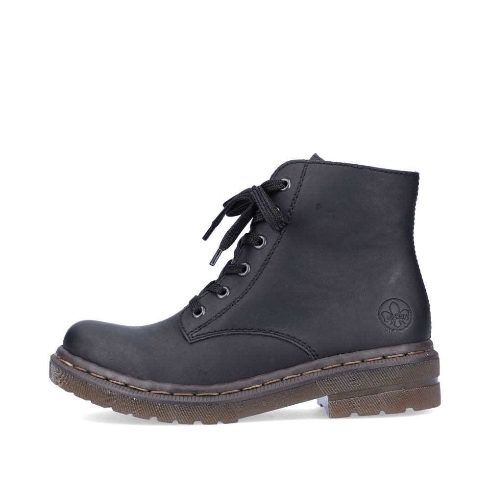 Rieker Women's Lace-Up Boots - Deep Black