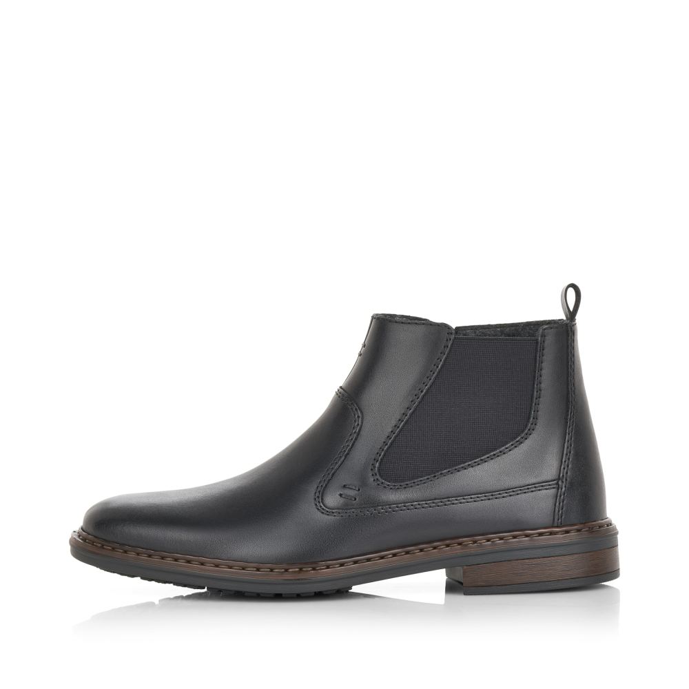 Rieker Men's Chelsea Boots - Deep Black