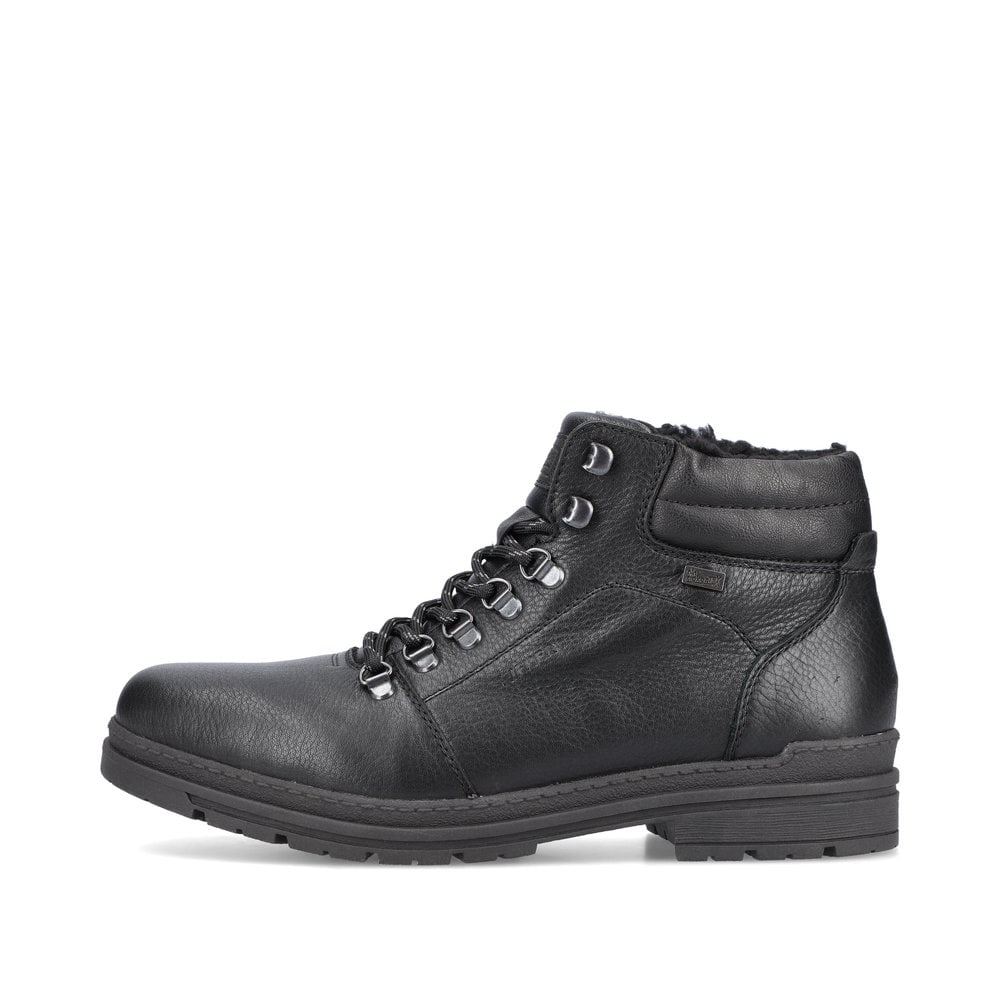Rieker Men's Lace-Up Bootsglossy Black