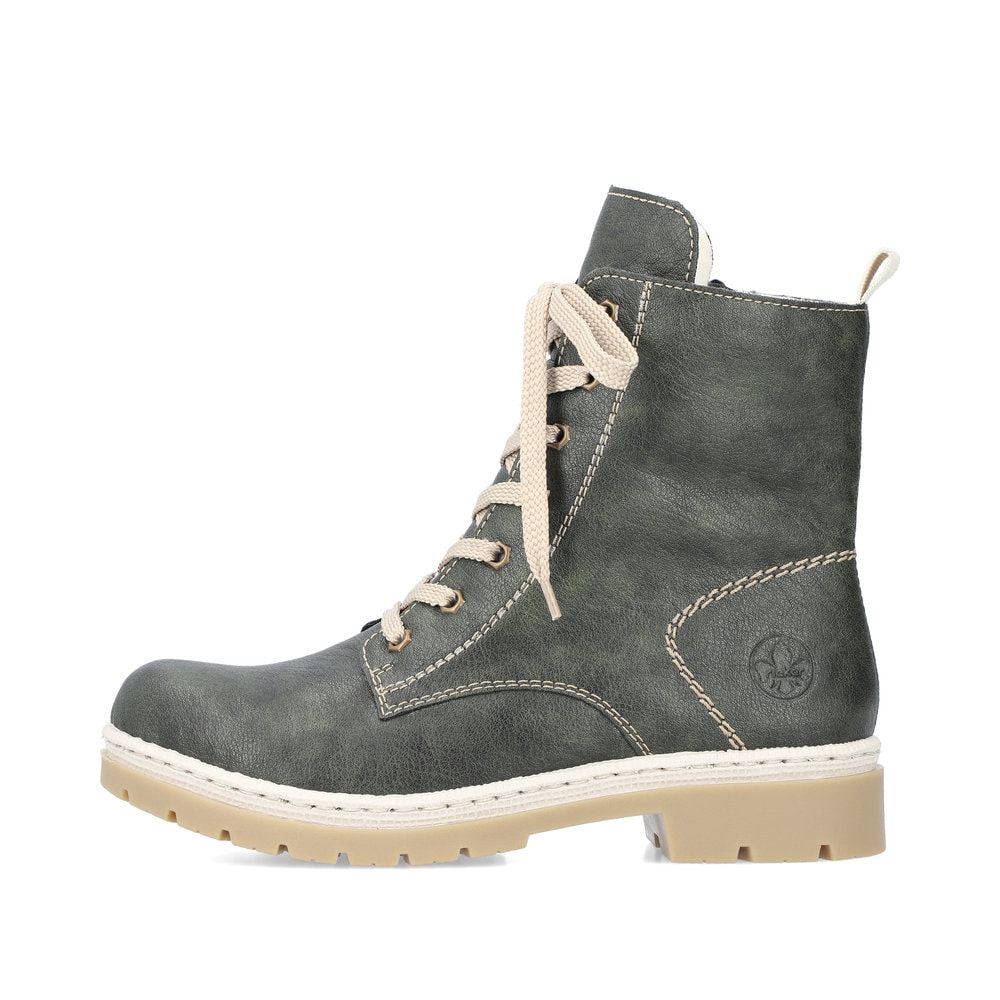 Rieker Women's Lace-Up Boots Khaki Green