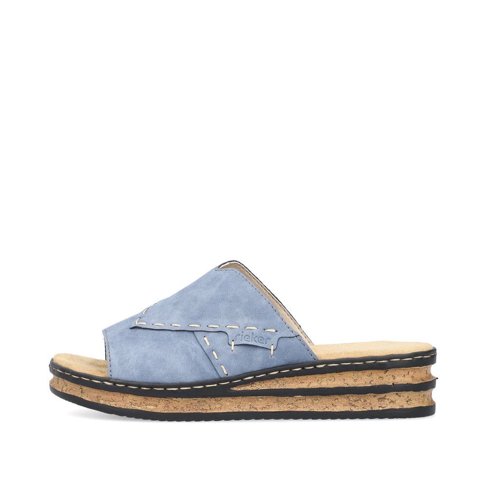 Rieker Women's Mules - Sky Blue