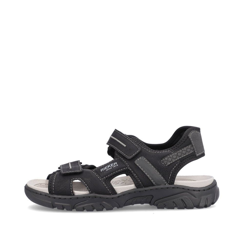 Rieker Men's Trekking Sandals - Deep Black