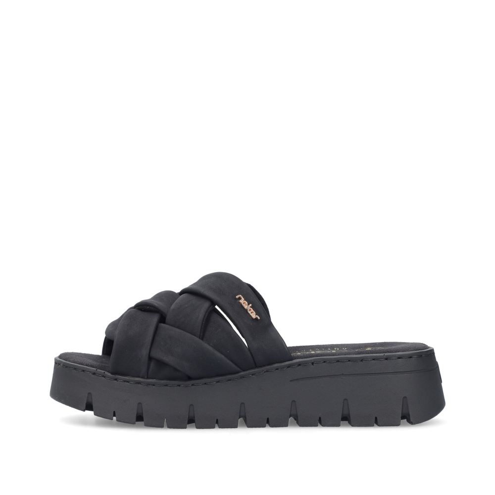Rieker Women's Mules - Night Black